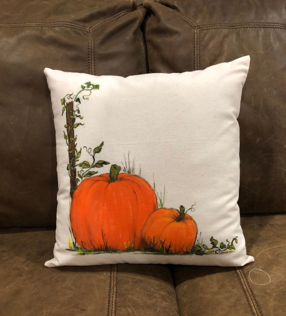 Thanksgiving Pumpkin Pillow, Halloween Decorator Pillow, Pumpkin