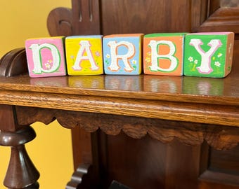 Letter blocks, baby name blocks, family name blocks, nickname blocks, favorite expression