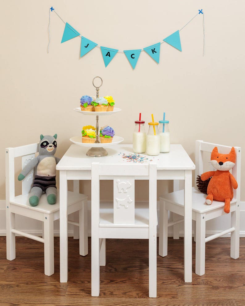 Baby Name Banner Jack In Aqua Etsy