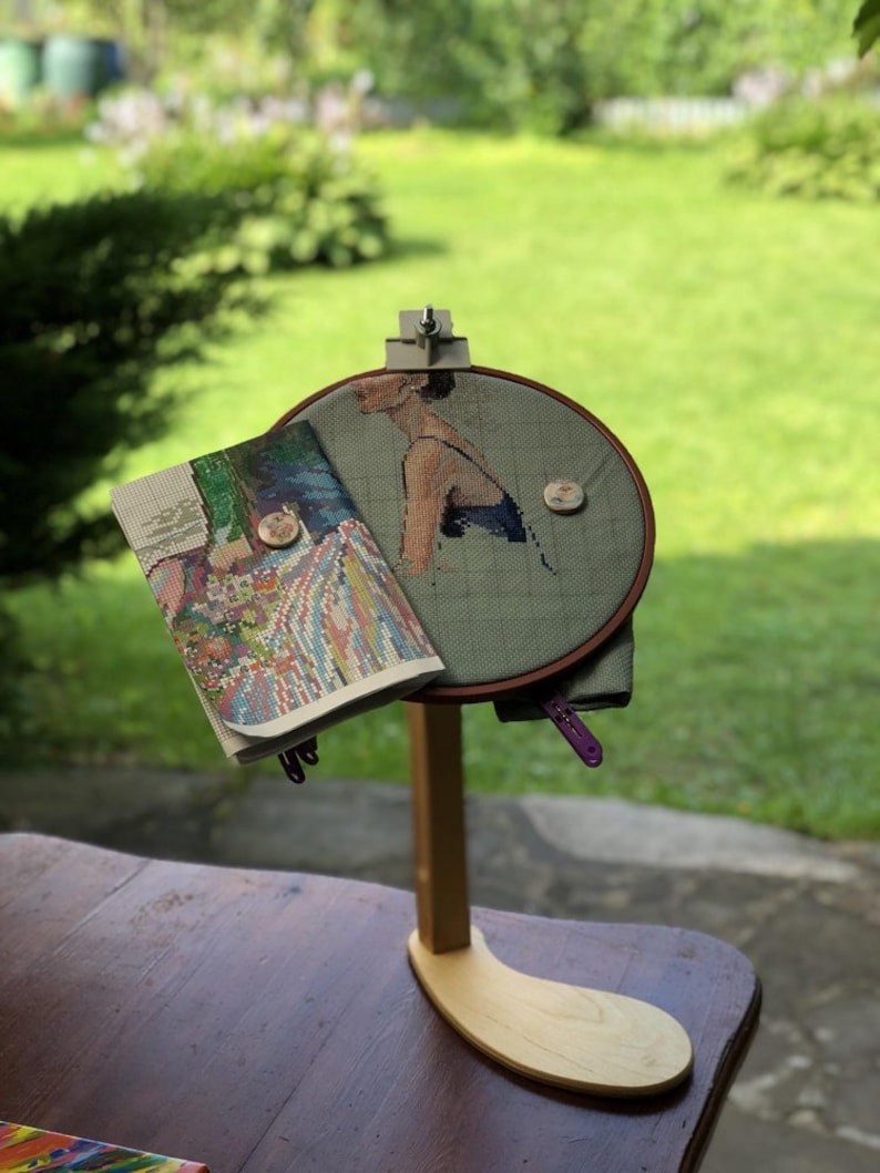 Universal embroidery stand. Embroidery holder. Embroidery hoop Etsy