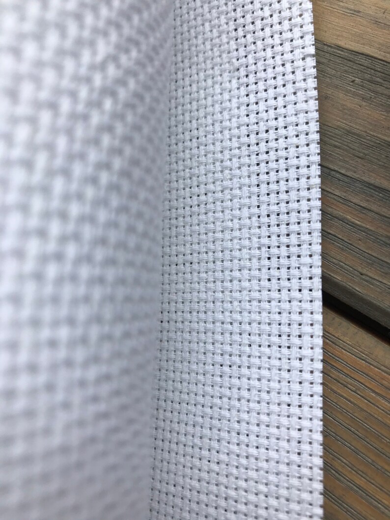 Aida 11 Count Embroidery Fabric. Cross Stitch Fabric. White | Etsy 11 Count Aida Cross Stitch Fabric