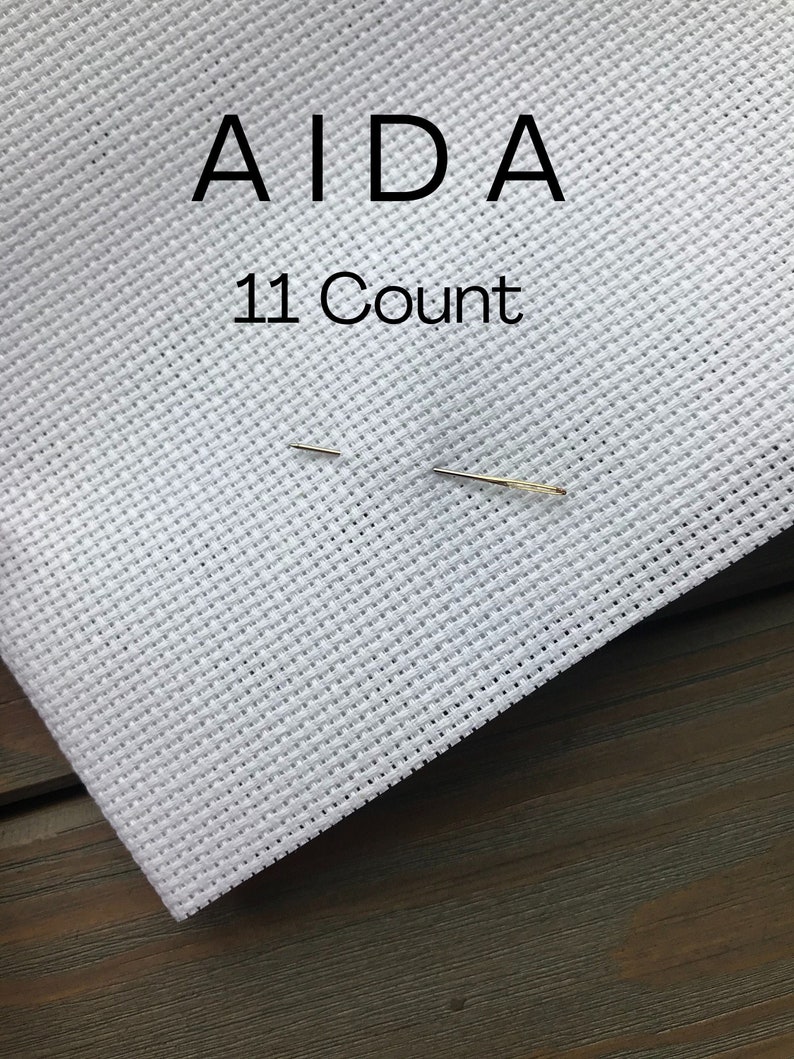 Aida 11 Count Embroidery Fabric. Cross Stitch Fabric. White Etsy