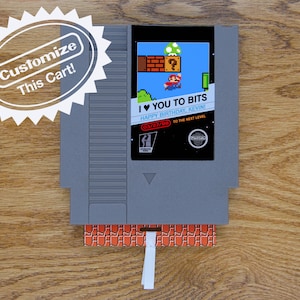 Custom Super Mario Birthday Greeting Cart | Real Game Cart