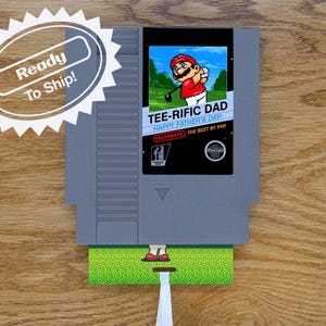 Mario Golf Vaderdag-wenskaart | Echte gamewagen