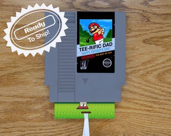 Mario Golf Father's Day Greeting Card | Real Game Cart