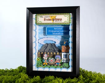 Zelda Couple Portrait Shadow Box | Holiday, Anniversary, Birthday, Valentine's Day