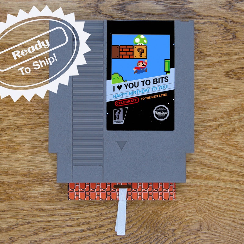 Nintendo Birthday Card - Etsy