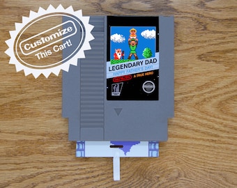 Custom Zelda Father's Day Card | Real Game Cart
