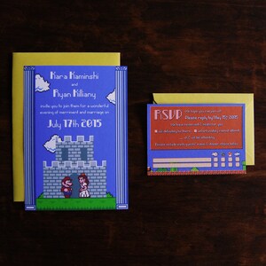 Super Mario Bros. Wedding Invitation Set (25 units)