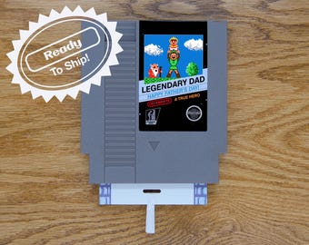 Zelda Father's Day Greeting Card | Real Game Cart