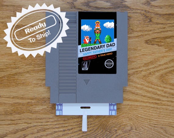 Zelda Father's Day Greeting Card | Real Game Cart
