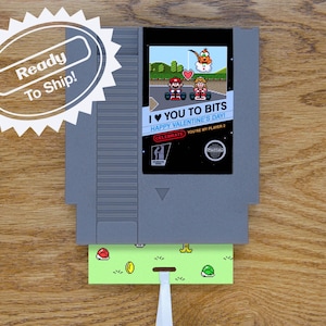 Mario Kart Valentine's Day Greeting Card | Real Game Cart