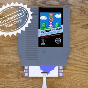 Personalisierte Zelda Muttertagskarte | Echter Spielwagen