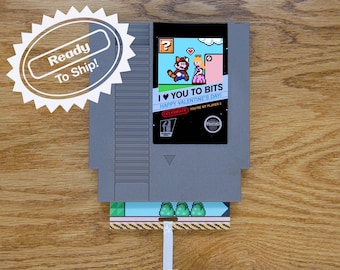 Super Mario 3 Valentine&#39;s Day Greeting Card | Real Game Cart