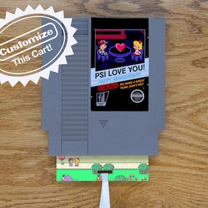 Biglietto d'auguri EarthBound personalizzato / Carrello da gioco reale / Anniversario, Compleanno, Vacanza, San Valentino