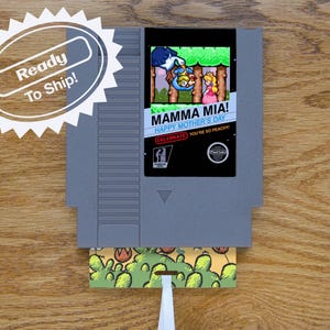 Super Mario Mother's Day Greeting Card | Real Game Cart