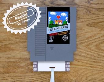 Legend of Zelda Valentine&#39;s Day Greeting Card | Real Game Cart