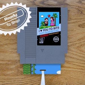 Super Mario 2 Valentine's Day Greeting Card | Real Game Cart