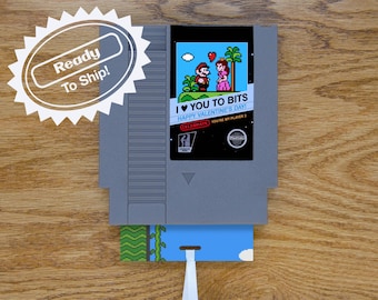Super Mario 2 Valentine&#39;s Day Greeting Card | Real Game Cart