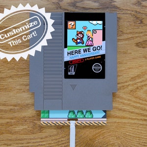 Custom Super Mario 3 Greeting Card | Real Game Cart | Anniversary, Birthday, Holiday, Valentine's Day