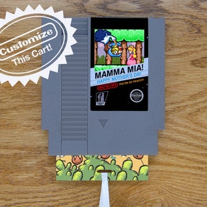 Super Mario Muttertagskarte | Echter Spielwagen