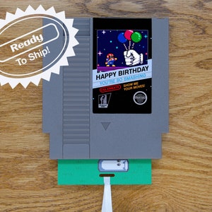 Carte de voeux d'anniversaire Super Smash Bros | Chariot de jeu réel