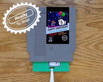 Super Smash Bros Birthday Greeting Card | Real Game Cart