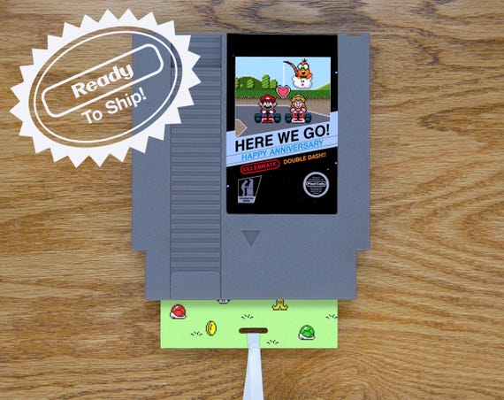 Mario Kart Anniversary Card | Real Game Cart