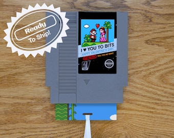 Super Mario 2 Valentine's Day Greeting Card | Real Game Cart