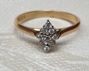 Diamond gold ring