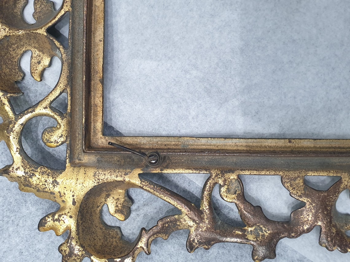 Antique Brass Picture Frame Etsy