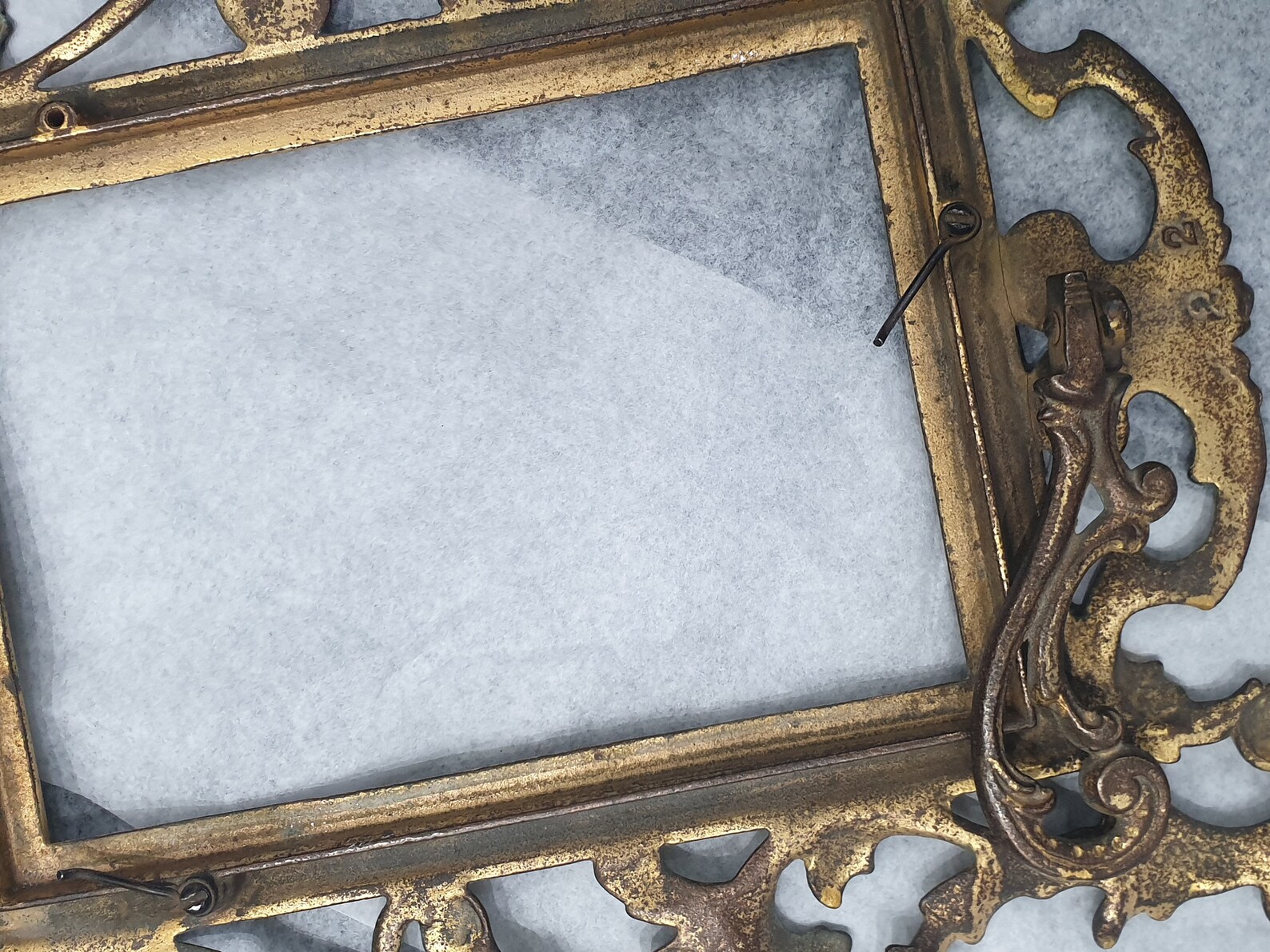 Antique brass picture frame Etsy