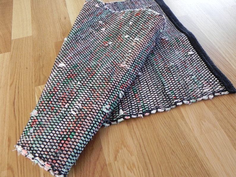 Spring Time Rag Rug Table Runner Etsy