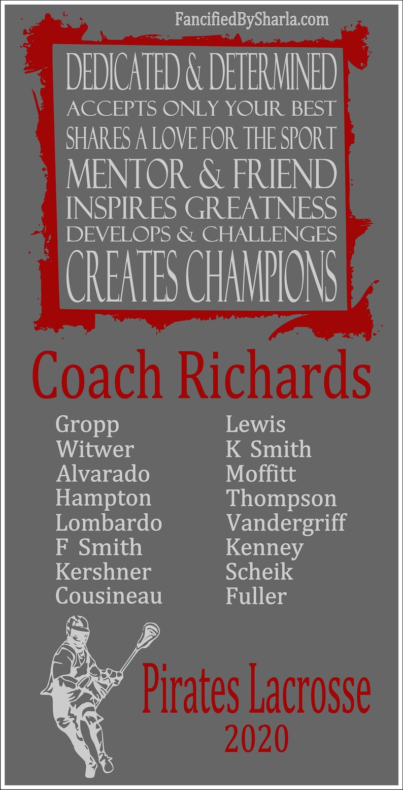 Basketball Coach Gift Gift for Lacrosse Coach Gift for a Coach Gift for Tennis Coach Gift for Cross Country Coach Gift for Hockey Coach