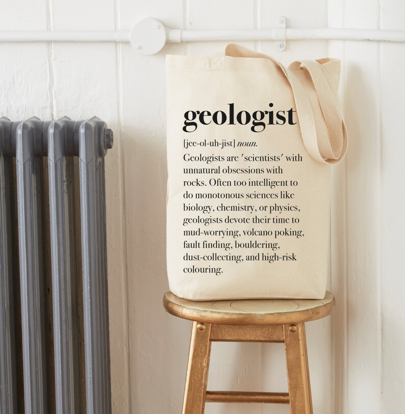 Geologist Definition Funny Geology Tote Bag