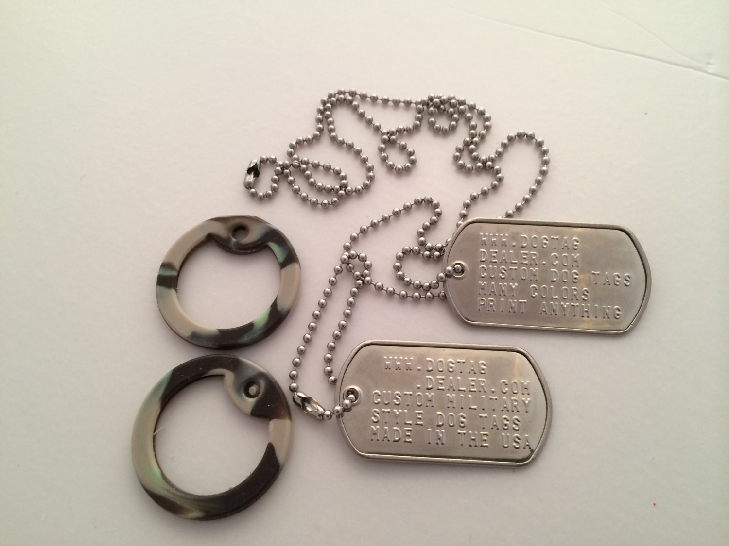 Military Style Dog Tags Custom Made To Order