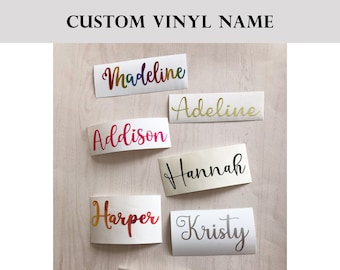 Custom Name Vinyl Decal Planner Accessory Planner Vinyl Decal Name Decal Vinyl for planners