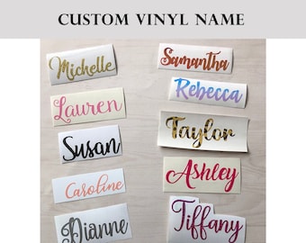 Custom Name Vinyl Decal, Planner Accessory , Planner Vinyl Decal, Name Decal, Vinyl for planners