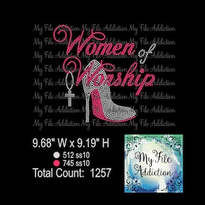 Plantilla de Rhinestone Descargar archivo Mujeres de adoración con tacón alto Stiletto svg dxf eps plt