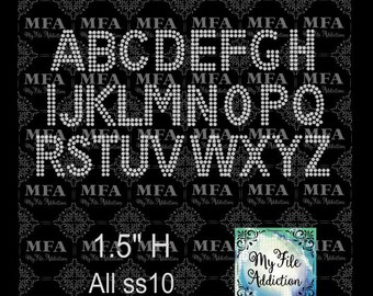 Instant Download SVG EPS Dxf Rhinestone Design File 1.5