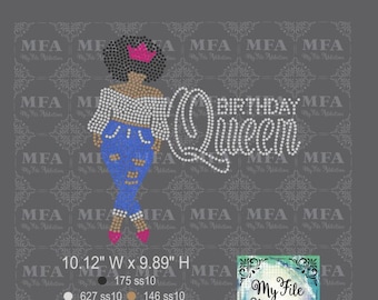 Rhinestone Template Download File Birthday Queen Woman 30 40 50 60 75 svg dxf eps plt