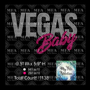 Download immediato file strass Vegas Baby Girls Trip Vacation svg dxf eps plt