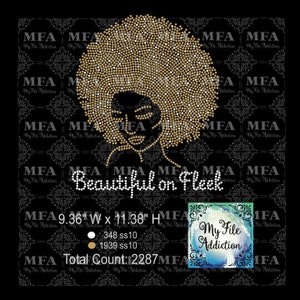 Strass Vorlage Download Datei Afro Woman Lady Schön auf Fleek svg dxf eps plt