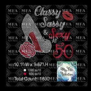 Arquivo de download de modelo de strass - Aniversário elegante Sassy Sexy 40 50 60 Rose Stiletto - Inclui números 0-9 svg dxf eps plt
