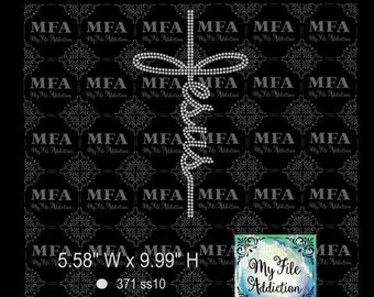 Rhinestone Template Download File Jesus Cross svg dxf eps plt