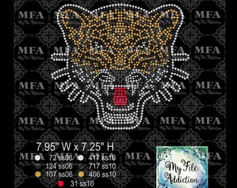 Rhinestone Template Download File Jaguar 2 svg dxf eps plt