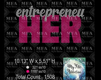Rhinestone Template Download File Entrepreneuher 1  Entrepreneur Entrepreneu her svg dxf eps plt