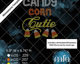Modello strass Candy Corn Cutie ss10 file in formato svg dxf eps plt png