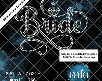 Rhinestone File Bride Fancy 2 Wedding ss10 svg dxf eps plt File