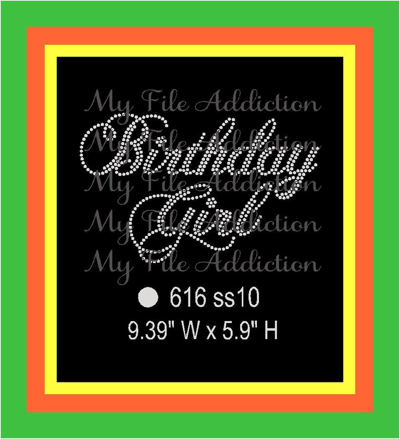Download Instant Download Rhinestone SVG EPS Design File Birthday | Etsy